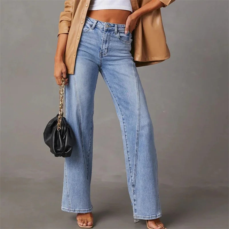 Fayline Wide Leg Denim Jeans