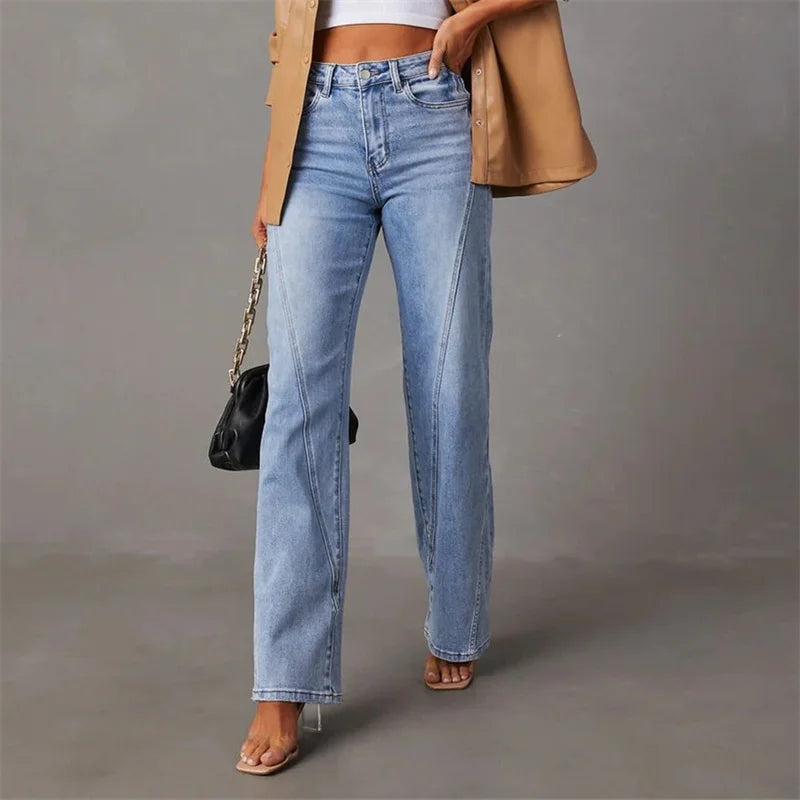 Fayline Wide Leg Denim Jeans